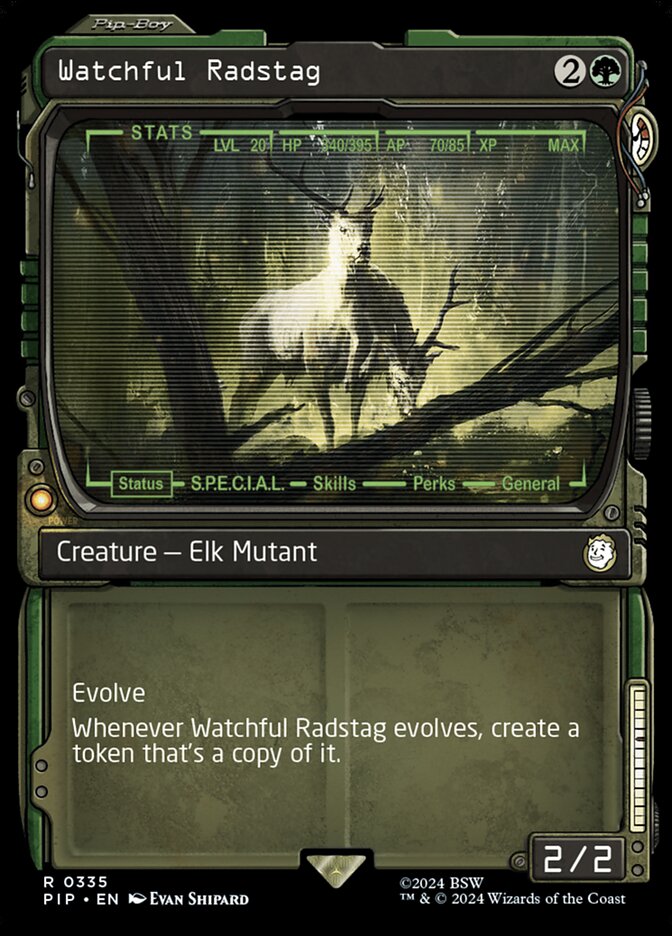 Watchful Radstag, Fallout Card Art
