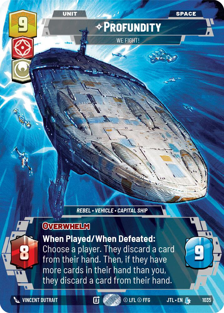 Profundity, We Fight!, Jump to Lightspeed Card Art