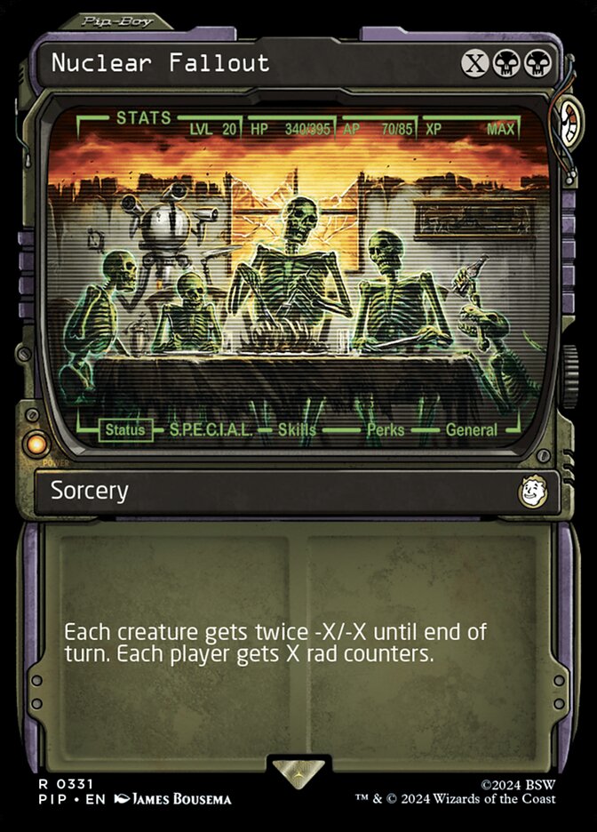 Nuclear Fallout, Fallout Card Art