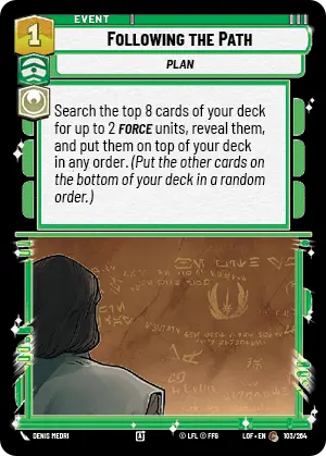 Following the Path, Legends of the Force Card Art