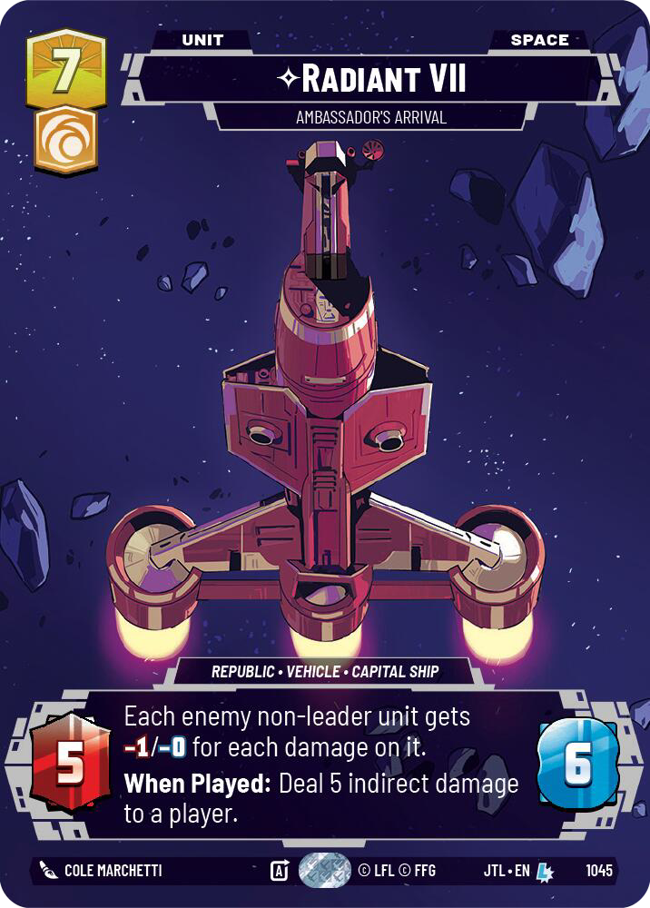 Radiant VII, Ambassadors' Arrival, Jump to Lightspeed Card Art