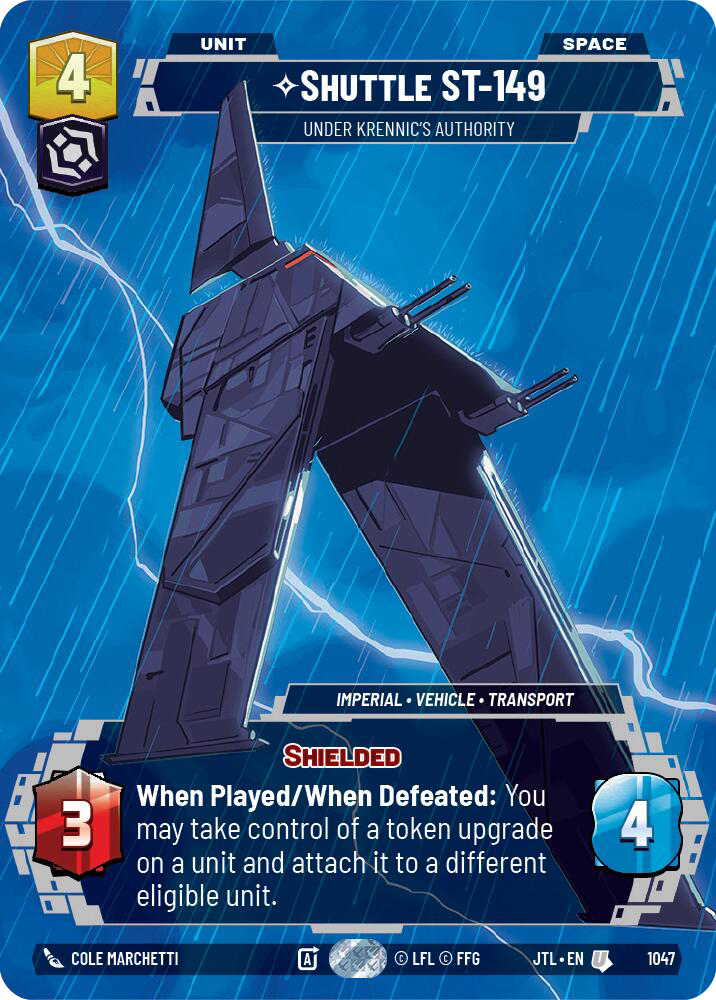 Shuttle ST-149, Under Krennic's Authority, Jump to Lightspeed Card Art