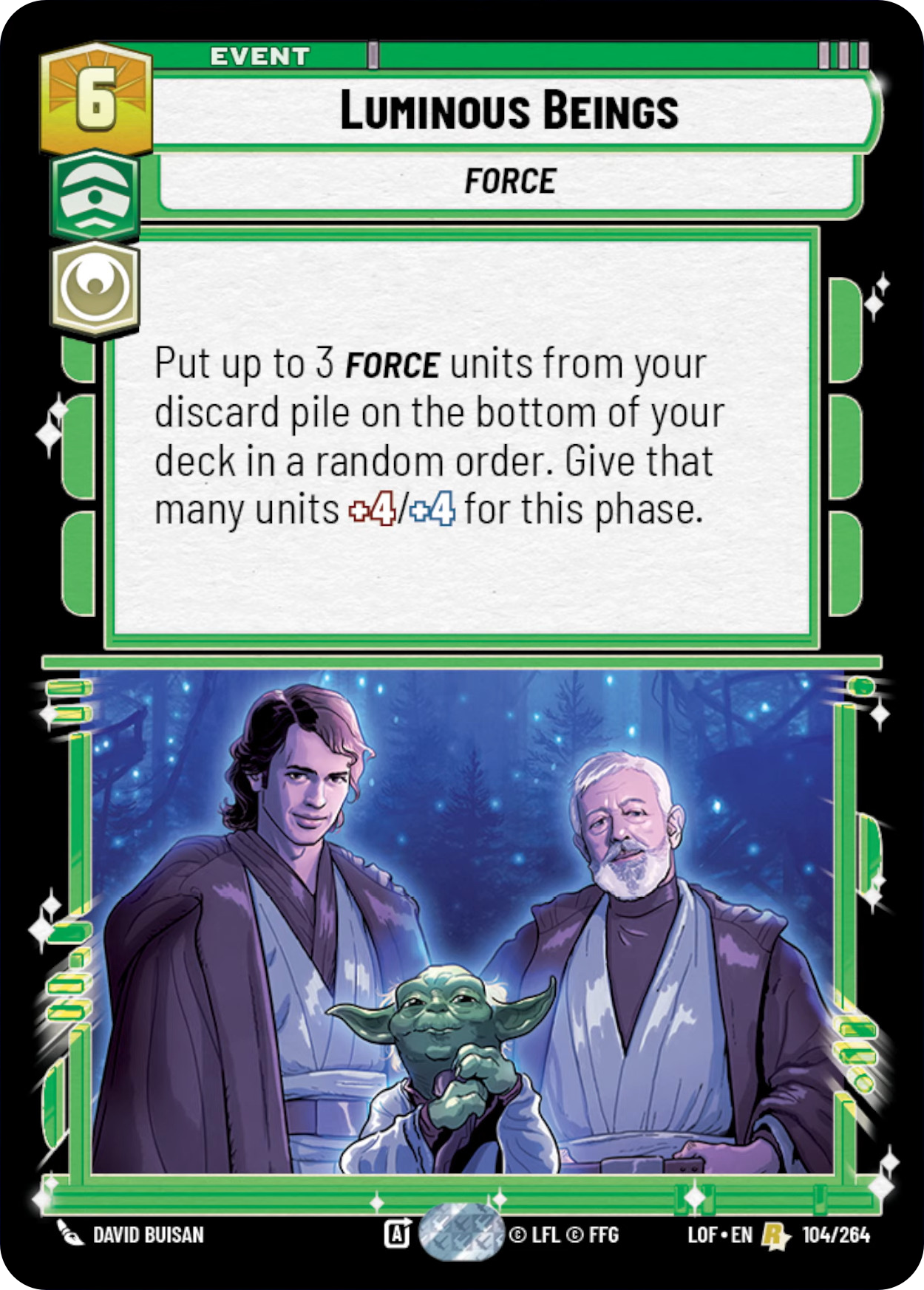 Luminous Beings, Legends of the Force Card Art