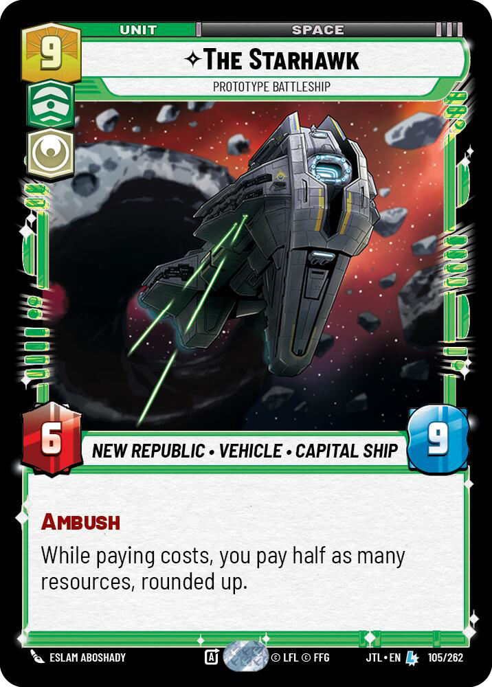 The Starhawk, Prototype Battleship, Jump to Lightspeed Card Art