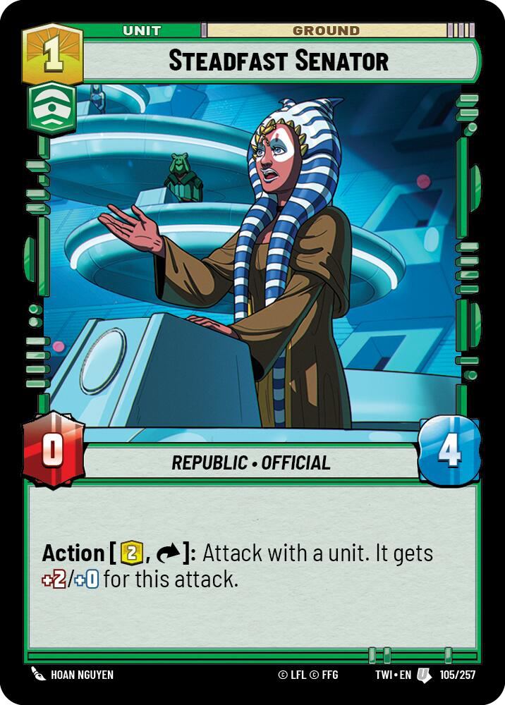 Steadfast Senator, Twilight of the Republic Card Art