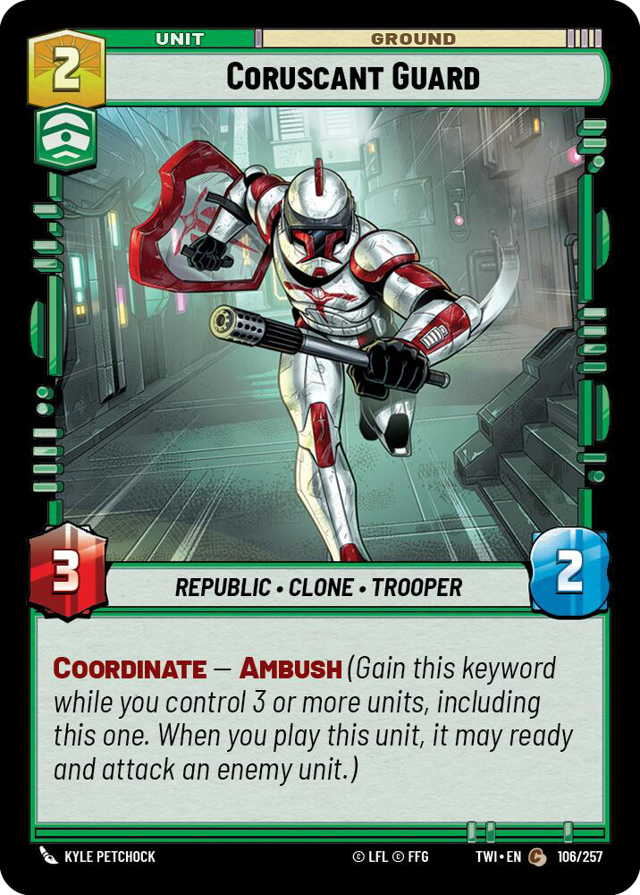 Coruscant Guard, Twilight of the Republic Card Art
