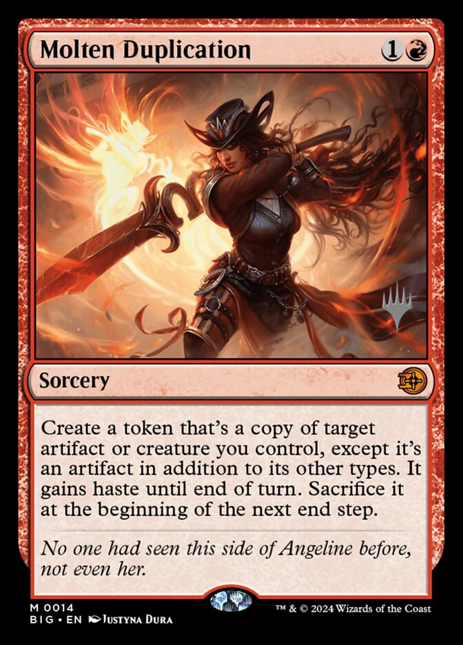 Molten Duplication, The Big Score Promos Card Art
