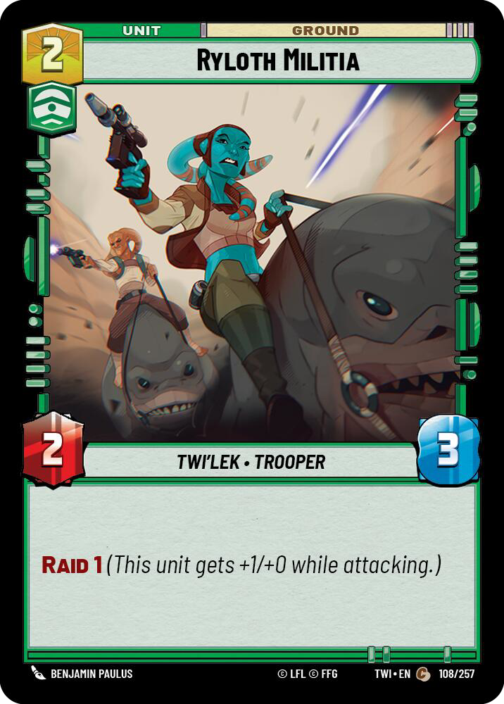 Ryloth Militia, Twilight of the Republic Card Art