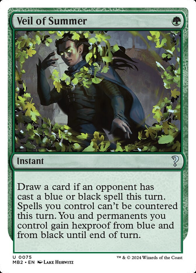 Veil of Summer, Mystery Booster 2 Card Art