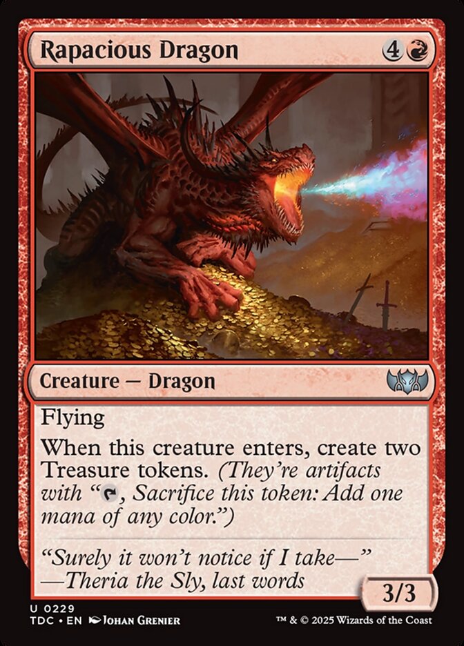 Rapacious Dragon, Tarkir: Dragonstorm Commander Card Art