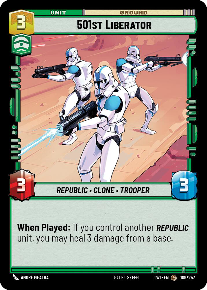 501st Liberator, Twilight of the Republic Card Art