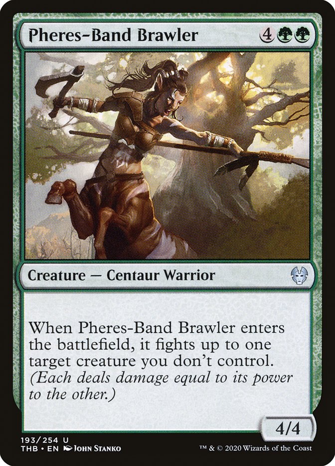 Pheres-Band Brawler, Theros beyond death Card Art
