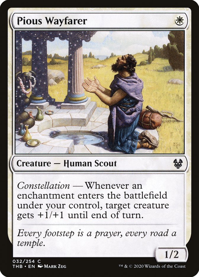 Pious Wayfarer, Theros beyond death Card Art