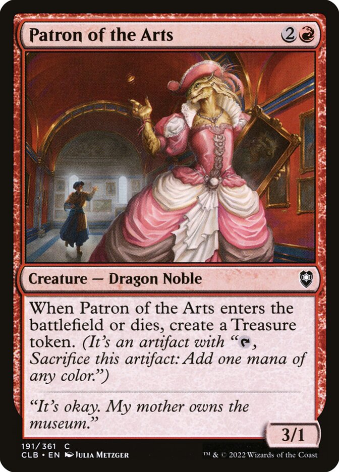 Patron of the Arts, Commander Legends: Battle For Baldur'S Gate Card Art