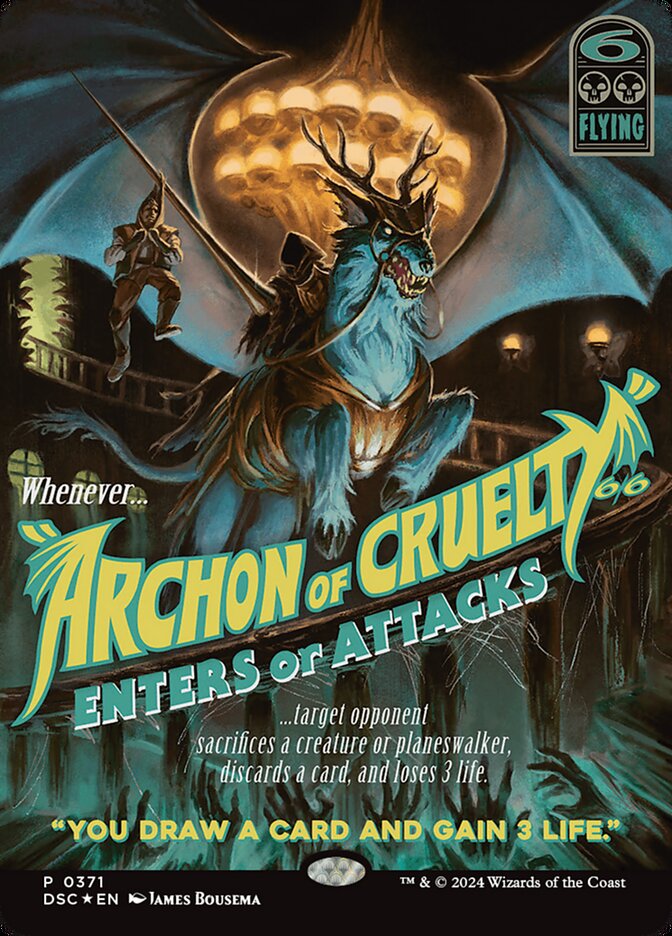 Archon of Cruelty, Duskmourn: house of horror commander Card Art