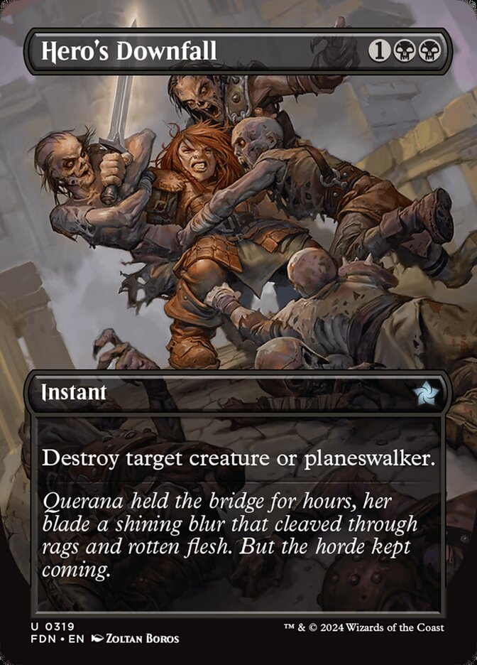 Hero's Downfall, Foundations Card Art