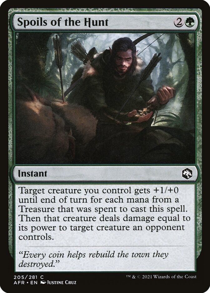 Spoils of the Hunt, Adventures in the forgotten realms Card Art