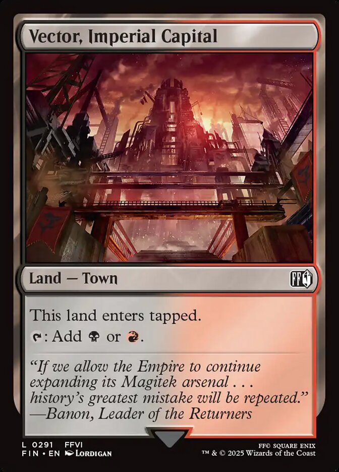 Vector, Imperial Capital, Final fantasy Card Art