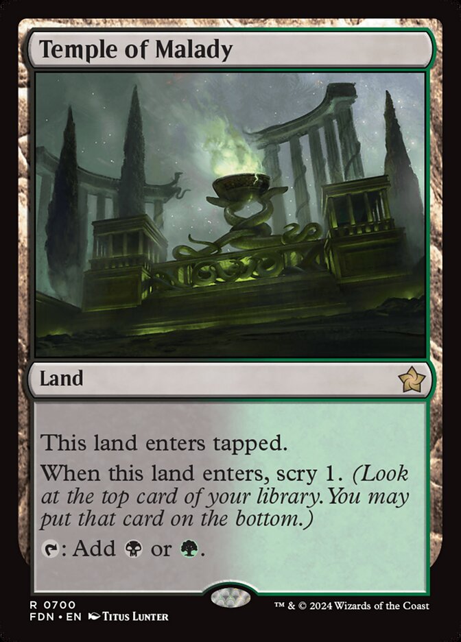 Temple of Malady, Foundations Card Art