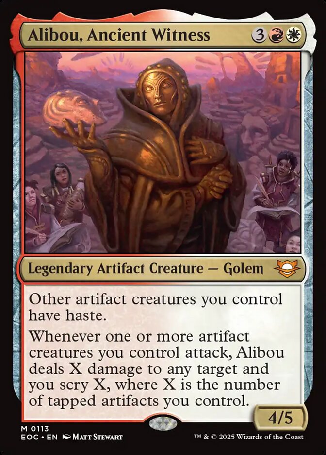 Alibou, Ancient Witness, Edge Of Eternities Commander Card Art