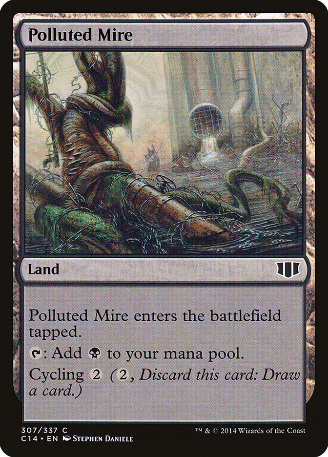 Polluted Mire, Commander 2014 Card Art