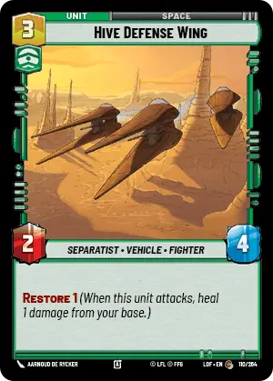 Hive Defense Wing, Legends of the Force Card Art