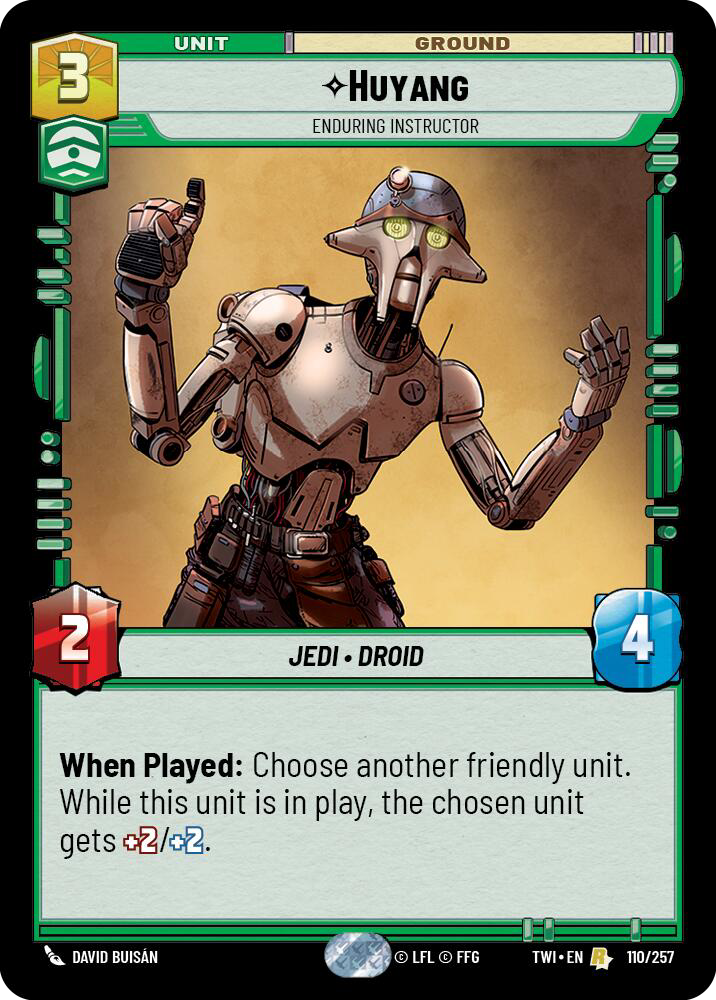 Huyang, Enduring Instructor, Twilight of the Republic Card Art