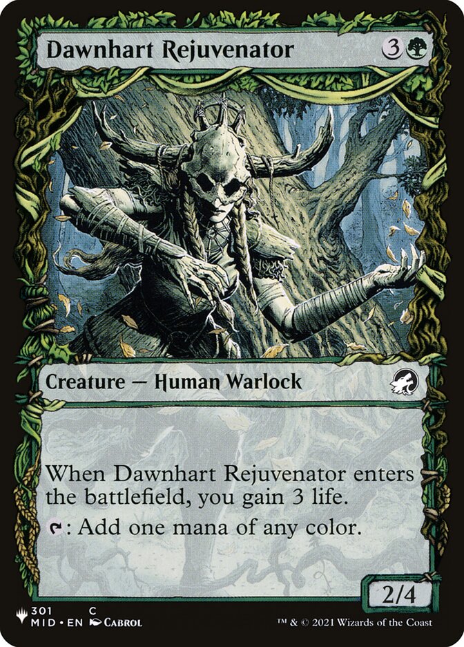 Dawnhart Rejuvenator, The list Card Art