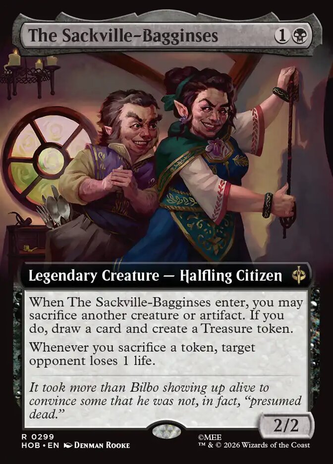 The Sackville-Bagginses, The Hobbit Card Art