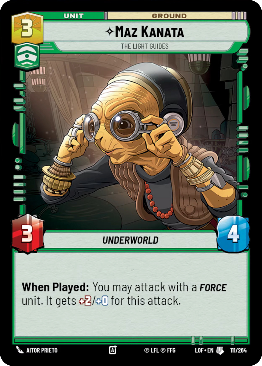 Maz Kanata, The Light Guides, Legends of the Force Card Art