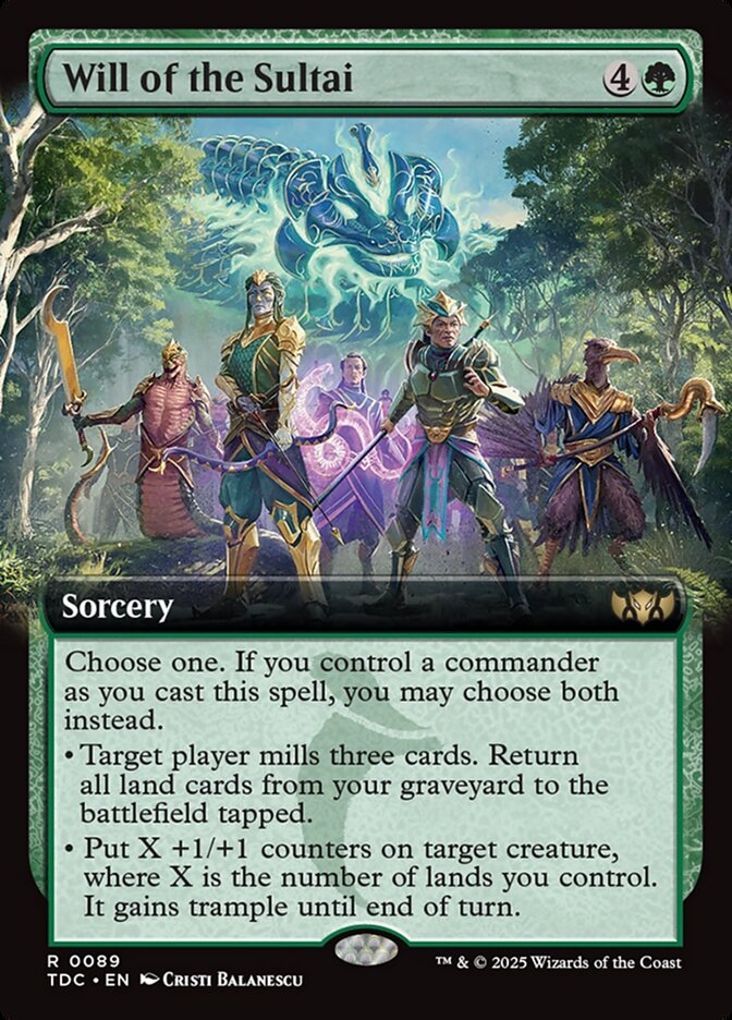 Will of the Sultai, Tarkir: Dragonstorm Commander Card Art