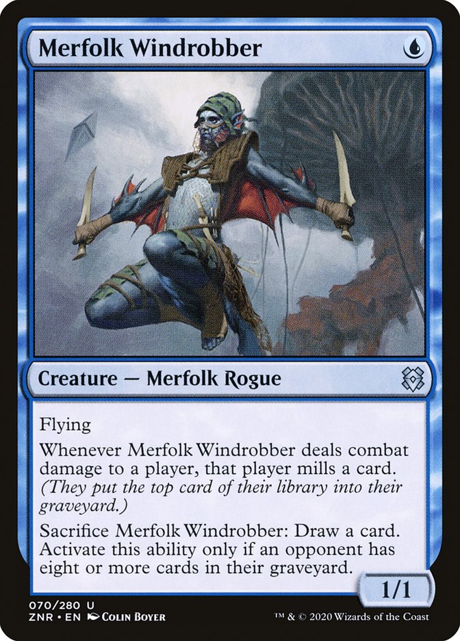 Merfolk Windrobber, Zendikar rising Card Art
