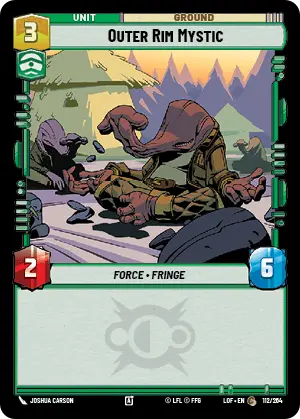 Outer Rim Mystic, Legends of the Force Card Art