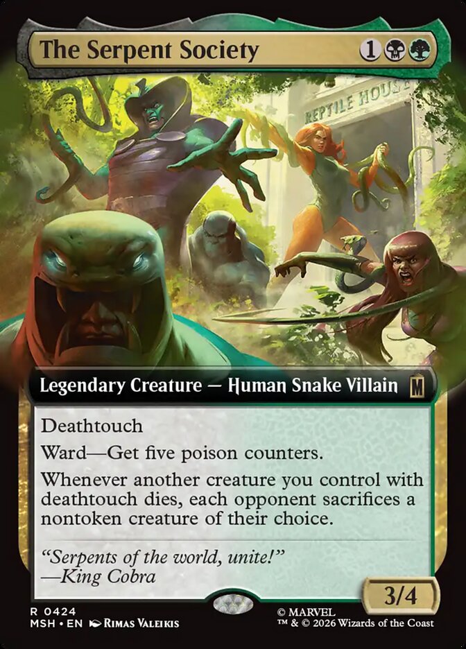 The Serpent Society, Marvel Super Heroes Card Art