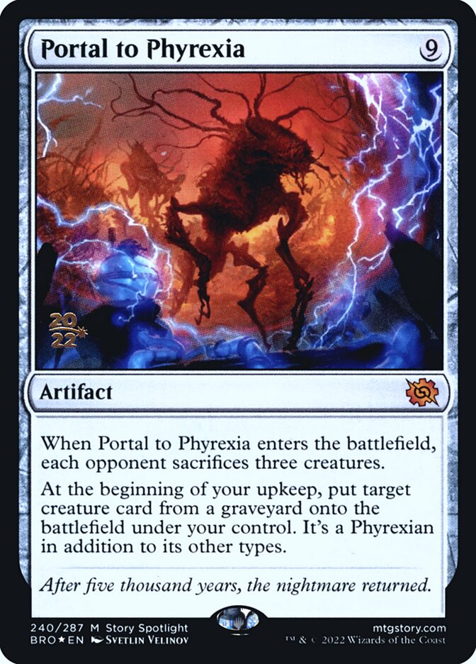Portal to Phyrexia, The Brothers' War Promos Card Art