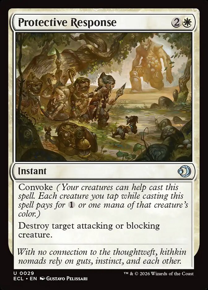 Protective Response, Lorwyn Eclipsed Card Art