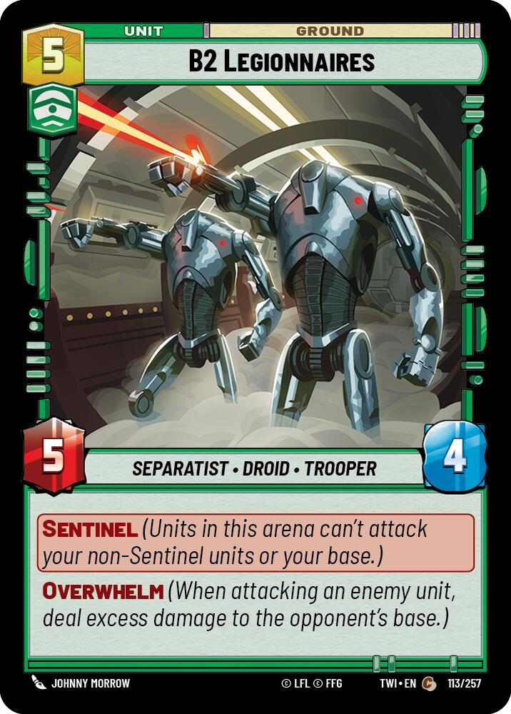 B2 Legionnaires, Twilight of the Republic Card Art