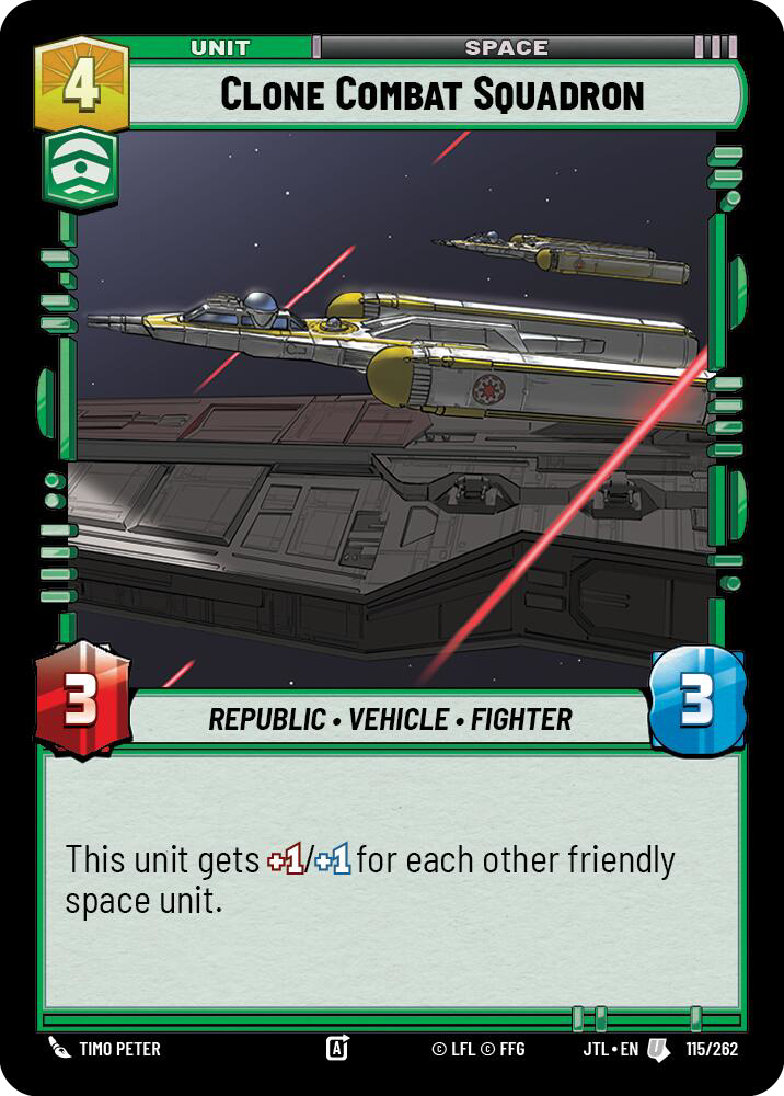 Clone Combat Squadron, Jump to Lightspeed Card Art