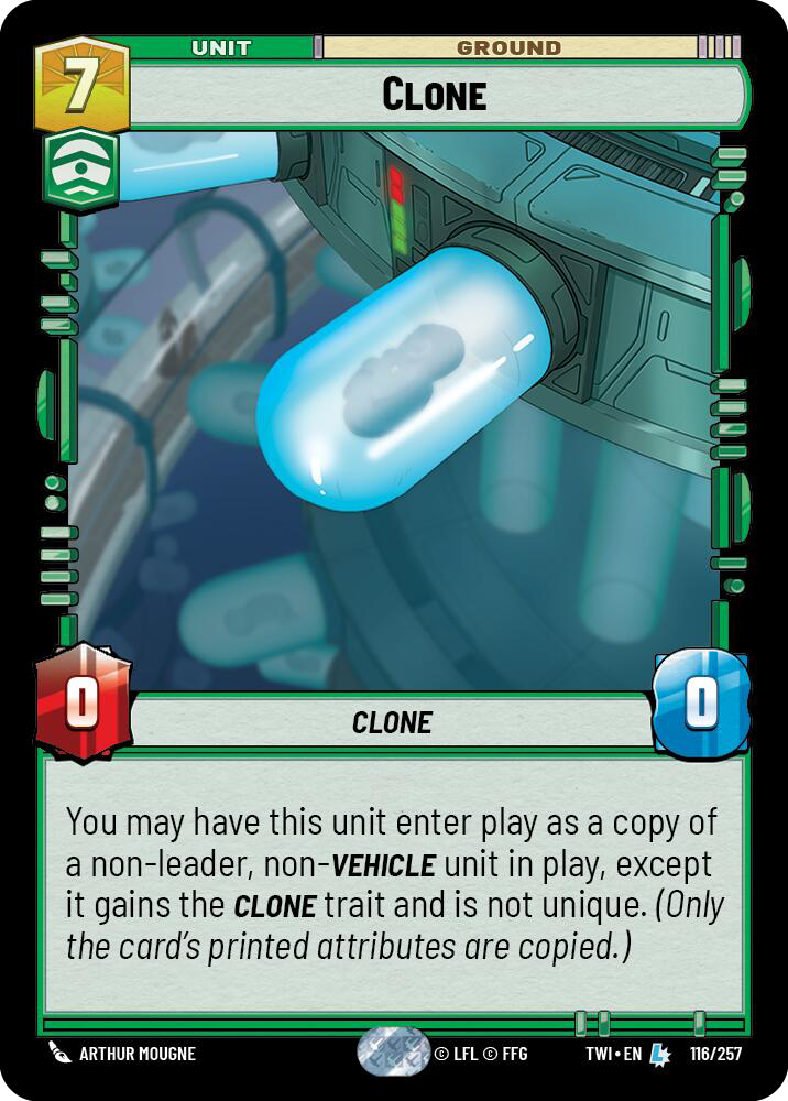Clone, Twilight of the Republic Card Art