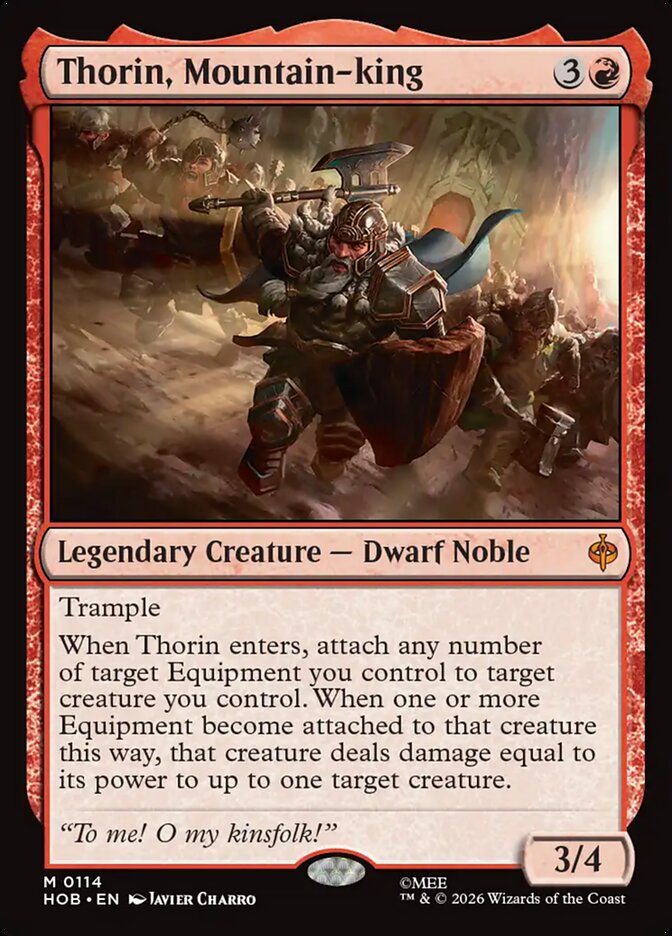 Thorin, Mountain-king, The Hobbit Card Art