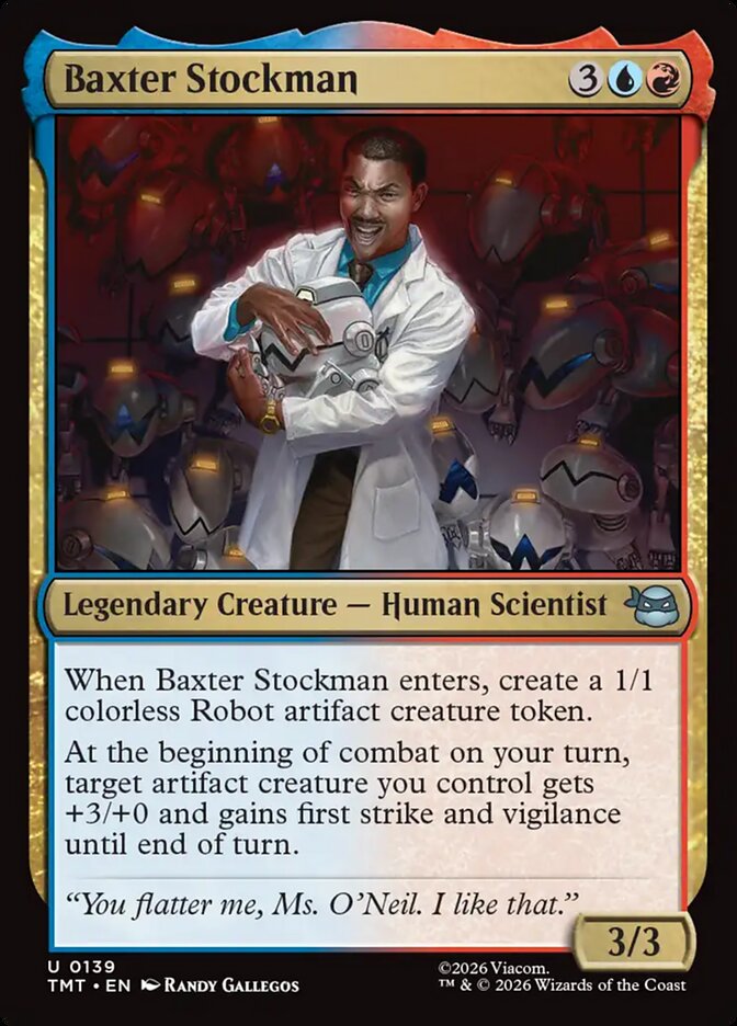 Baxter Stockman, Teenage Mutant Ninja Turtles Card Art