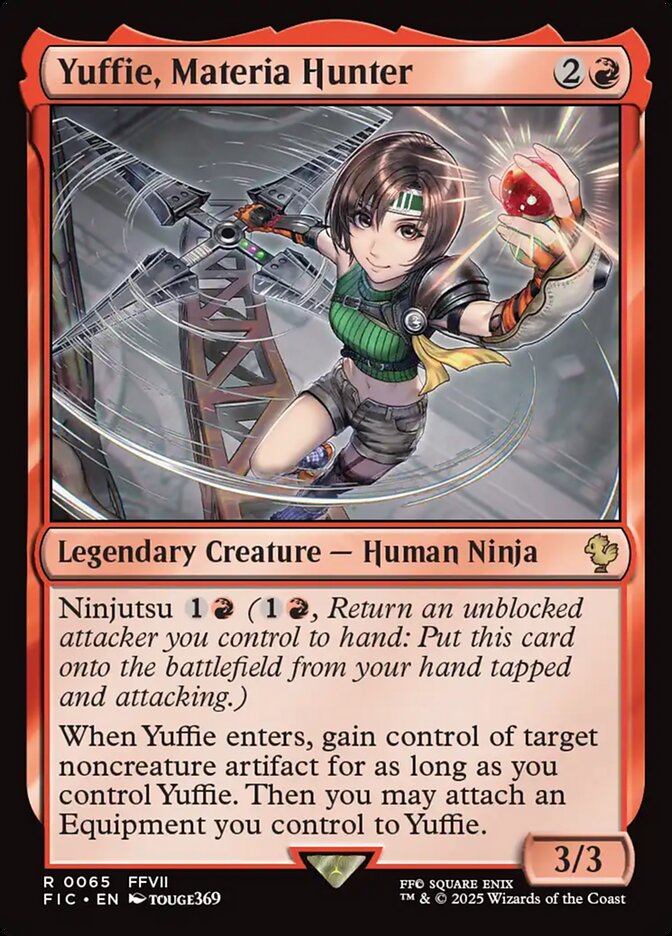 Yuffie, Materia Hunter, Final fantasy commander Card Art