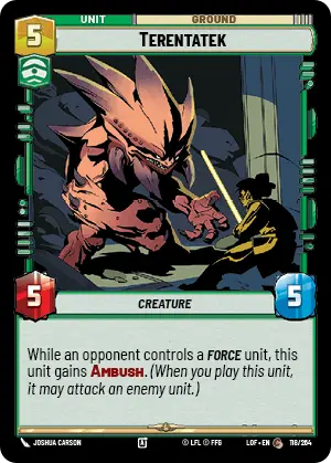 Terentatek, Legends of the Force Card Art