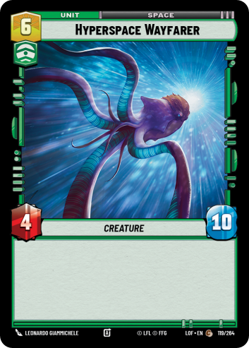 Hyperspace Wayfarer, Legends of the Force Card Art