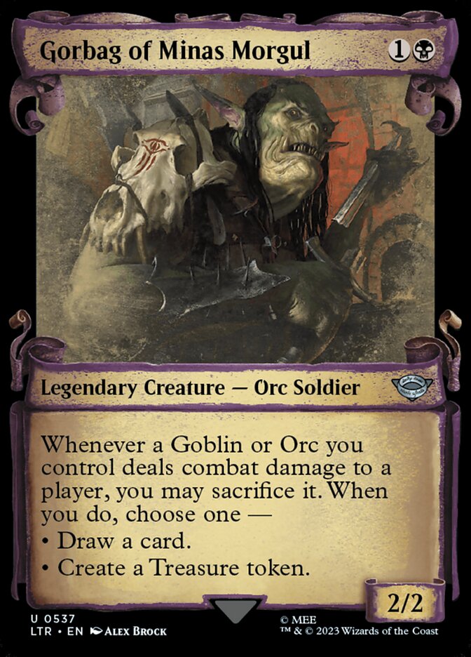 Gorbag of Minas Morgul, The lord of the rings: tales of middle-earth Card Art