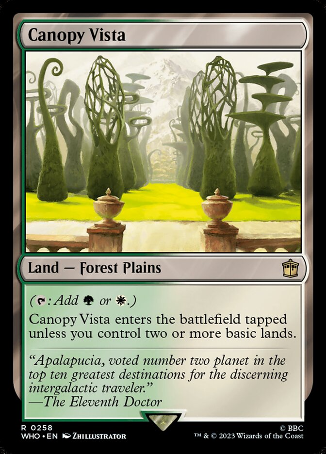 Canopy Vista, Doctor Who Card Art