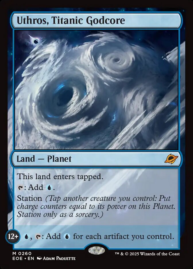 Uthros, Titanic Godcore, Edge Of Eternities Card Art