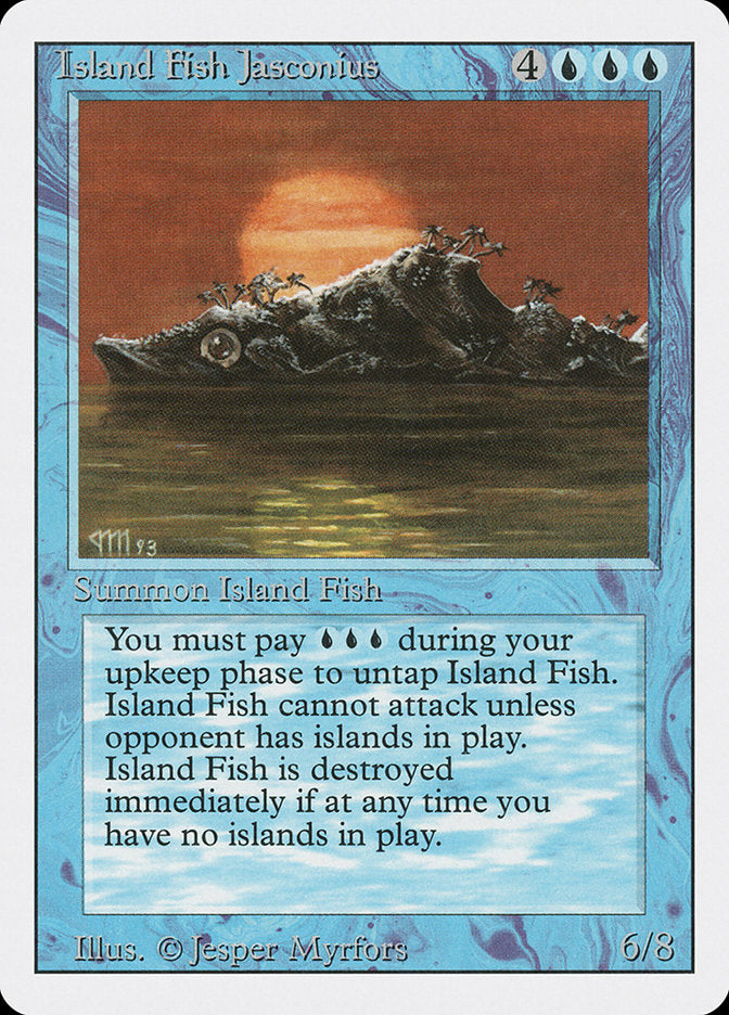 Island Fish Jasconius, Revised Edition Card Art