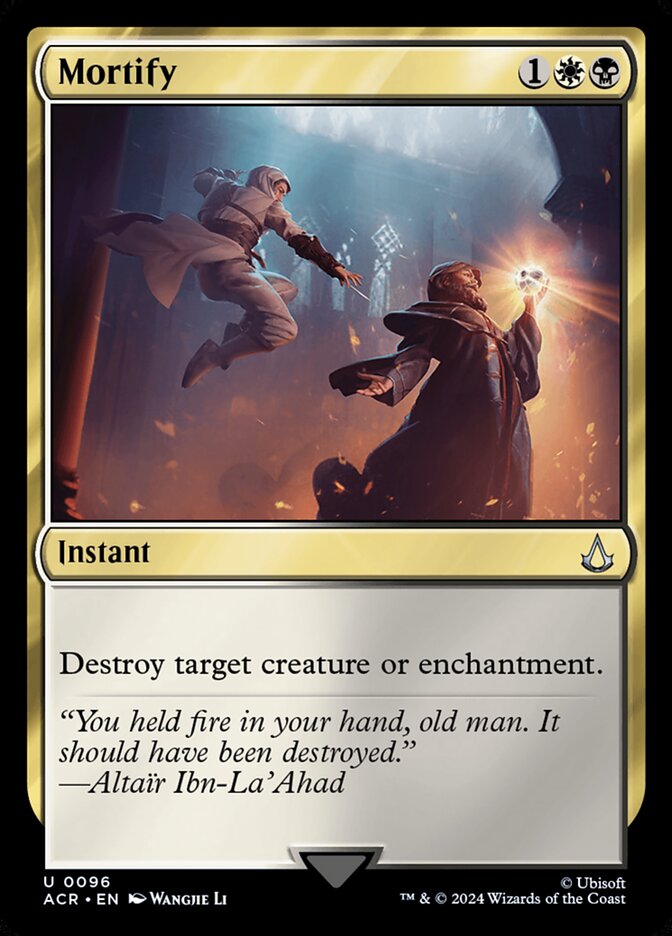 Mortify, Assassin's creed Card Art