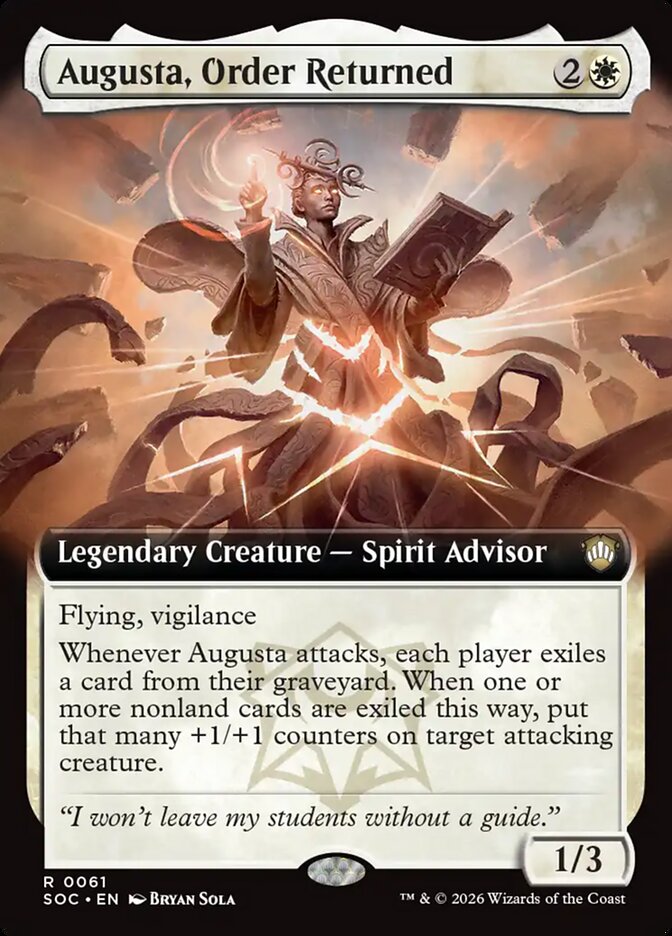 Augusta, Order Returned, Secrets Of Strixhaven Commander Card Art